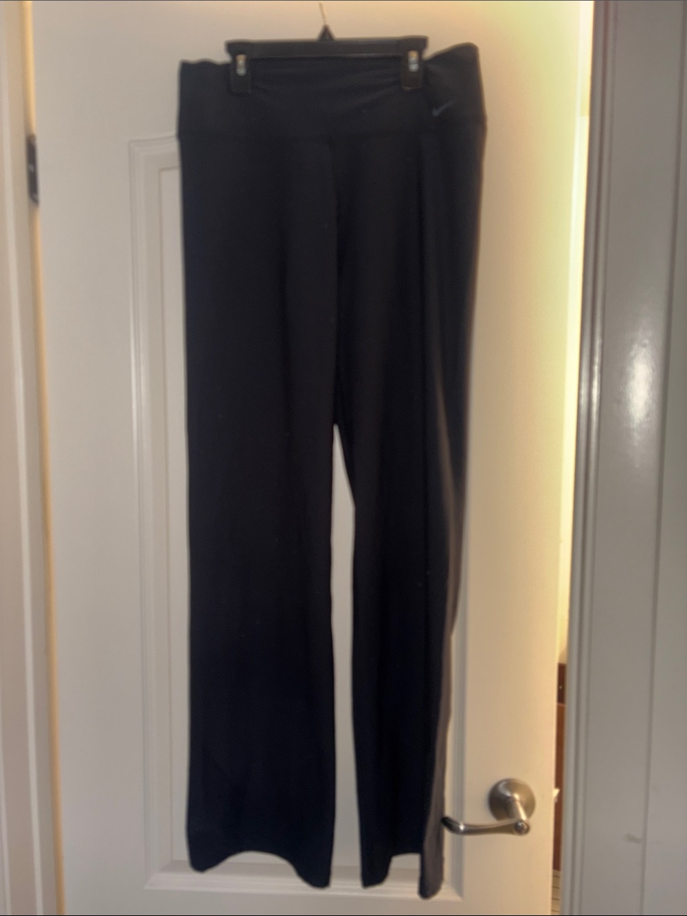Nike Black Wide-Leg Athletic Pants for Women